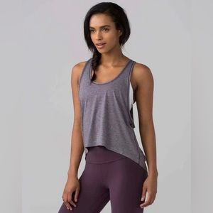 Lululemon Intended Tank Heathered Black Currant Size 4